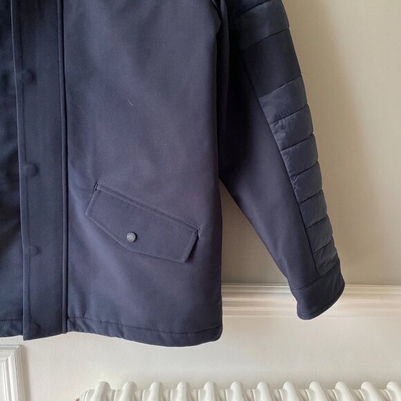 Michael Kors Coat Jacket Zip Up Navy Blue Medium M Puffer Padded Quilted - Picture 6 of 10